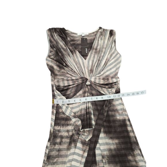 Drew Tie Dye Stripe Maxi Dress Sleeveless Charcoal Small NWT - Picture 10 of 12